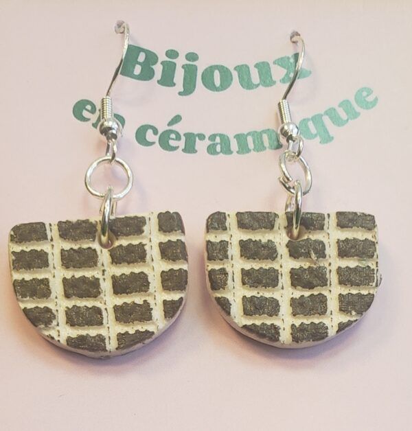 Boucles d'oreilles en céramique